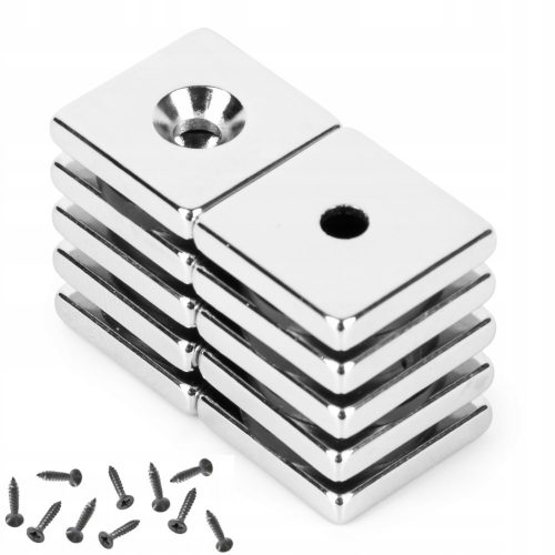  NEODIM MAGNET ZA VIJAK 14x14x3 mm MOČAN - 10 KOS