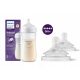  AVENT Steklenička Natural Response SCY906/01 330 ml + Philips Avent Natural SCY965/02 silikonski cuclji 2 kosa