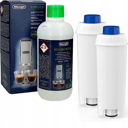  Odstranjevalec vodnega kamna Delonghi Ecodecalk DLSC500 500 ml + 2× vložek filtra Wessper AquaLunga WES039 1 kos.