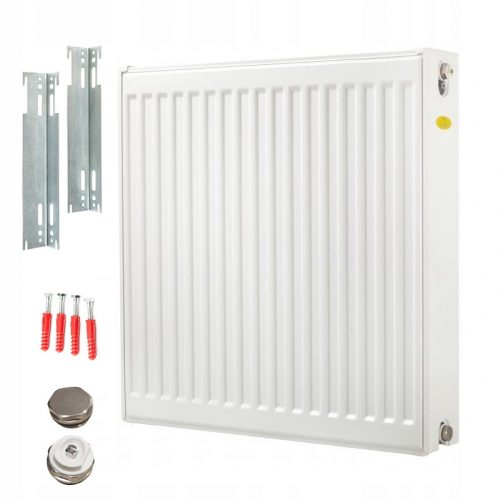 Jekleni panelni radiator Diamond 3552 W bel 1600 x 600 x 105 mm - stranski priključek