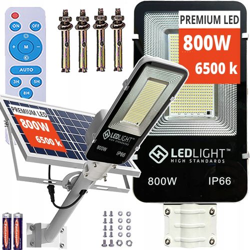  Led Light ulična svetilka 1200 W 12000 lm na sončno energijo