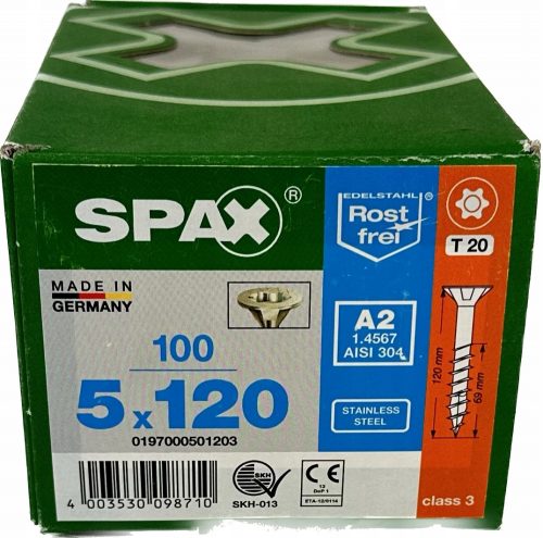  Spax univerzalni vijaki 5 x 120 mm 1,1 kg / 100 kos.