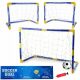 2v1 Large Goal ali 2 Small Goals Ball Pump