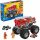  Hot Wheels Monster Trucks Mega - Sestavljivo vozilo 5-Alarm + ATV Buggy Set HHD19