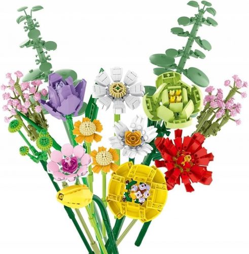  Blocks FLOWERS cvetlični šopek DIY Večno cvetje DARILO 854 kos. 034003