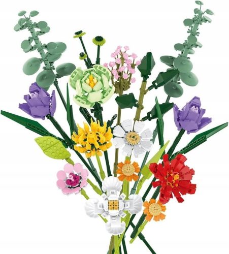  Blocks FLOWERS cvetlični šopek DIY Večno cvetje DARILO 836 kos. 034004