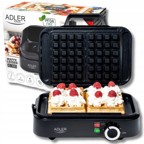  ADLER EUROPE AD 3065 pekač za vaflje 2000 W črn