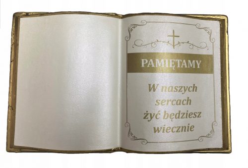  KNJIGA IZ POLIURETANSKE PENE, KNJIGA KOT OKRAS ZGORNJEGA HRBTA ZA NAGROBNI SPOMENIK