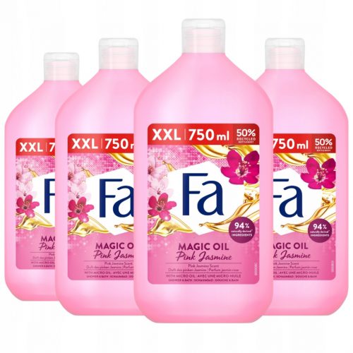  Fa Magic Oil Gel za prhanje in kopanje Pink Jasmine 4x750 ml