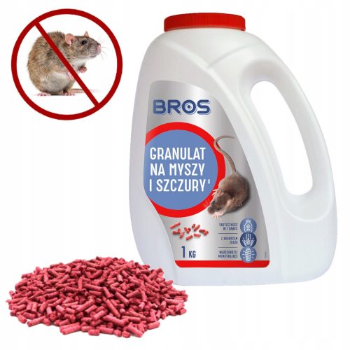  Granule za miši in podgane Bros. 1 kg