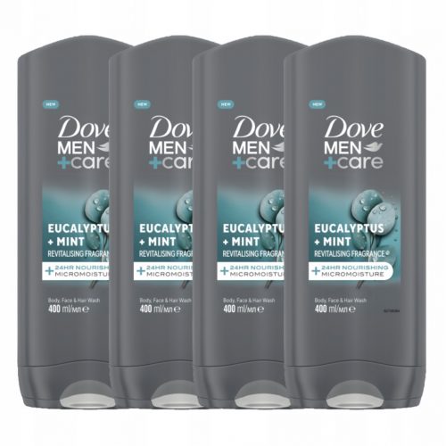  Dove Men+Care Eucalyptus+Mint Gel za tuširanje 3v1 400 ml