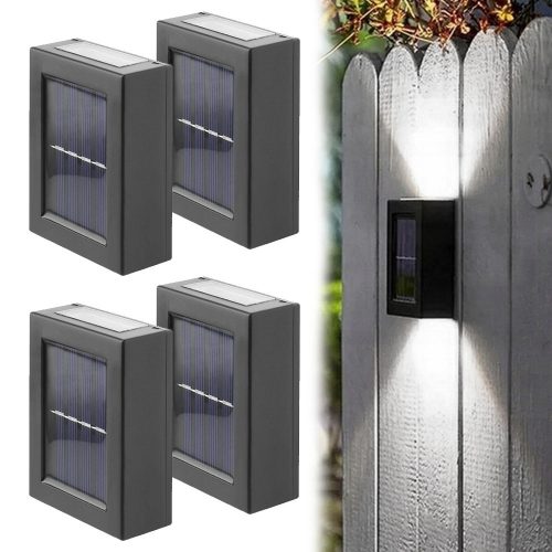  Vrtna stenska svetilka Flowmove Solar Wall Lamps črna, vgrajen LED vir 10 W