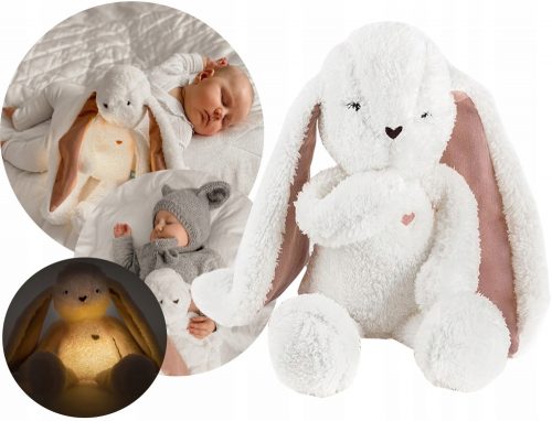  Humming Teddy Bear Rabbit Sleeper, ekru roza, mehanizem 5 v 1, svetilka Szumisie