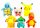  SET 6X POKEMON FIGURIC PIKACHU, BULBASAUR, CHARMANDER, SQUIRTLE, PSYDUCK