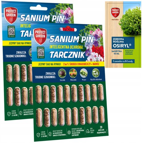  2× Protect Garden Sanium Pin insekticidne tablete 20 kom + Protect Garden večkomponentno tekoče gnojilo 0,02 kg