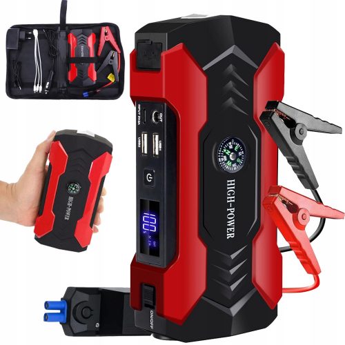  JUMP STARTER STARTING BOOSTER POWERBANK MOČNA GORILKA HAMMER SET 28000mAh