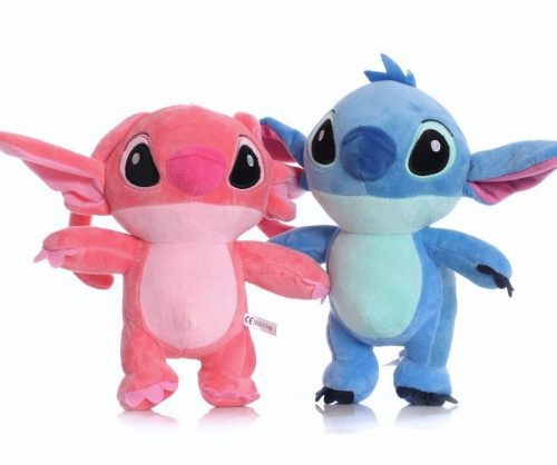  SET 2x STICH+ ANGEL CUDDLE PLIŠAŠA IGRAČA BEDDI MEDVEDKA FIGURICA 25cm