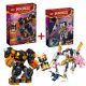  LEGO Ninjago Cole's Earth Elemental Robot 71806 + LEGO Ninjago Sora's Elementary Technology Robot 71807