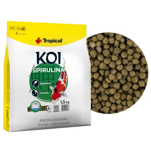  Tropical Koi Spirulina Pellet L hrana za ribe 1,5 kg