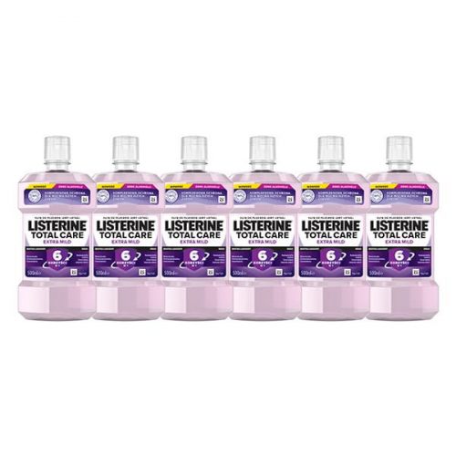  Listerine Total Care Extra Mild ustna voda blagega okusa 6 kos.