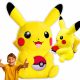  Ikonična Pikachu maskota s Pokeballom - veliki plišasti Pokemon Soft 40 cm