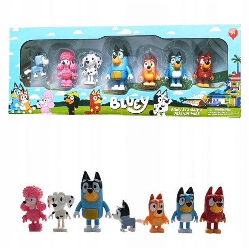  SET FIGURIC BLUEY IN BINGO IN BLUEY FRIENDS SET 7 KOSNIH FIGURIC FAIR PRAVLJICA