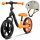  Lionelo Alex 12" balance bike Črna, Oranžna + Otroška čelada za skiro velikost S 50-56cm od 3 let Čelada Lionelo