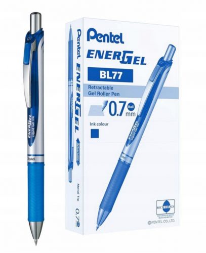  PENTEL ENERGEL BL77 BLUE RALLY PISALO SET 12 kosov + 1 GRATIS