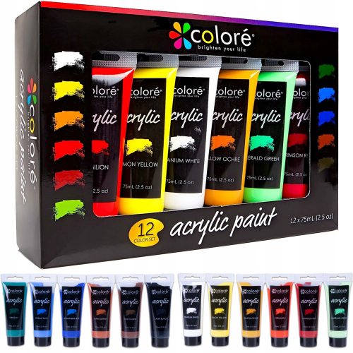  Colore akrilne barve 12 kom x 75 ml