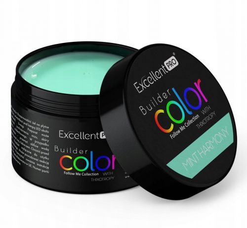  EXCELLENT PRO BUILDER GEL COLOR GRADILNI GEL MINT HARMONIJA 30 g