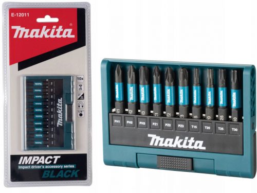  Makita E-12011 Impact Black set nastavkov 10 kosov.