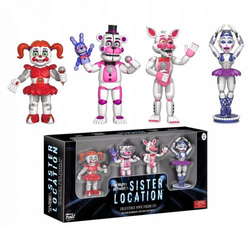  FNAF KOMPLET 4 FIGURIC FIVE NIGHTS AT FREDDYS SISTER LOCATIOM