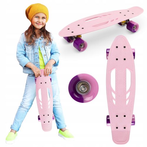  Rolka Qkids ABEC-7 roza