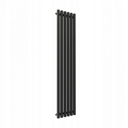  Vertikalni okrasni radiator Duraterm ROUND 180x36 cm črn, razmak 5 cm