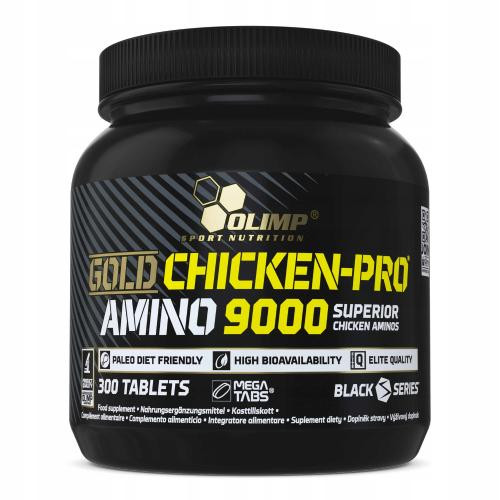  Tablete, izdelek z več sestavinami Gold Chicken-Pro Amino 9000 Olimp 700 g naravni