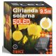  Solarna girlanda Smartled 950 cm, črna