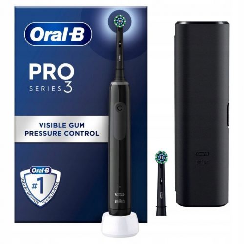  Oral-B 3 3500 električna zobna ščetka, črna