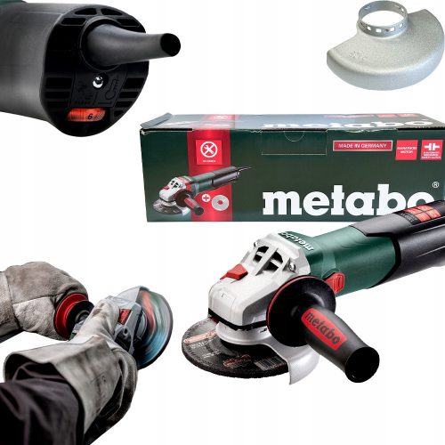  Kotni brusilnik 1100W WEV 11-125 Quick METABO regulacija vrtljajev + DISKI