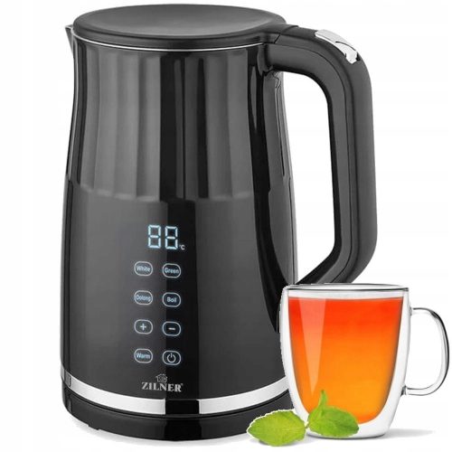  Zilner kuhalnik vode ELECTRIC KETTLE 2200 W 1,7 l črn