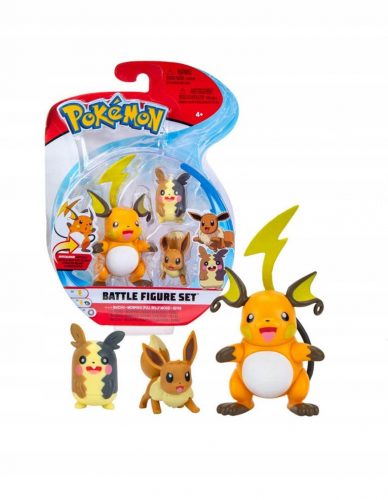  POKEMON 3 PAKET FIGURIC RAICHU MORPEKO EEVEE