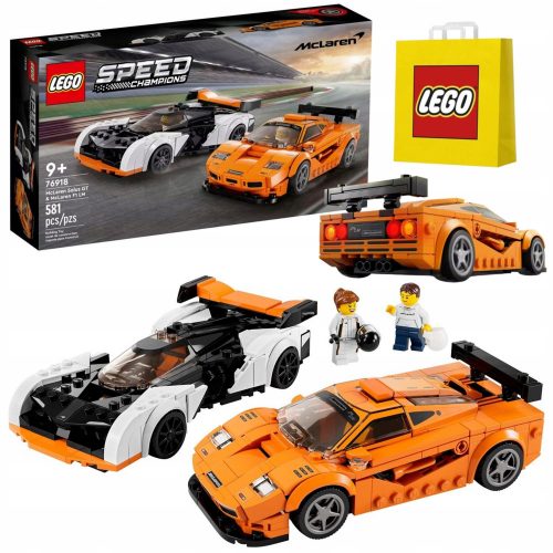  LEGO Speed Champions 76918 McLaren Solus GT in McLaren F1 LM + LEGO papirnata vrečka