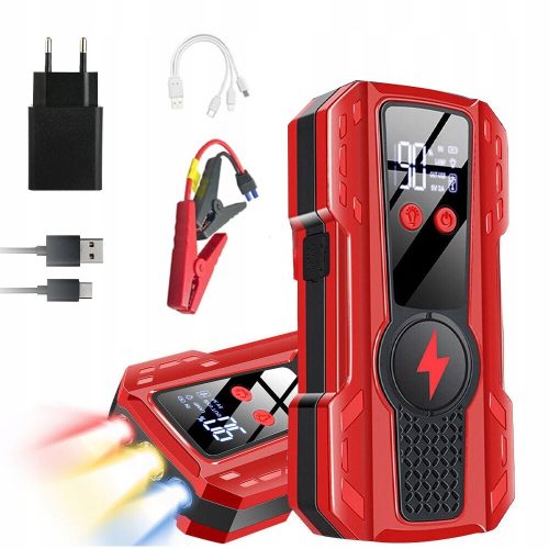  MOČAN JUMP STARTER BOOSTER POWERBANK 12V GORILKA SET 10000mAh