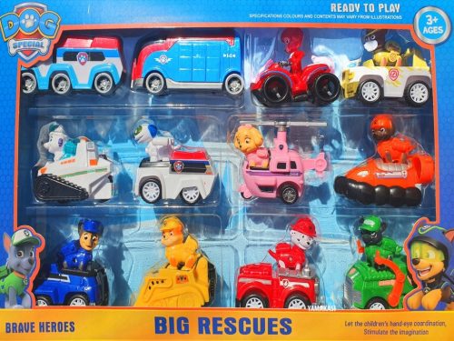  PAW PATROL SET FIGURIC DRIVE CARS 12 KOSOV VOZIL