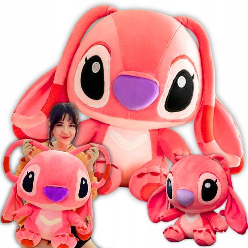  Mascot Stitch Pink Large XXL 50 cm srčkana plišasta igrača za otroke