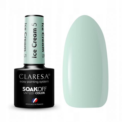  CLARESA ICE CREAM 5 HYBRID NAIL PASTEL HYBRID MINT PISTACIO