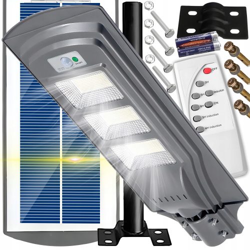  Ulična svetilka INTMIX 1800 W 120.000 lm, na sončno energijo