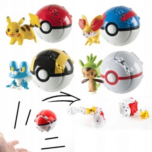  POKEMON TRANSFORMACIJSKI SET IGRAČ 4v1 FIGURICE FIGURICA POKEBALL ŽOGA