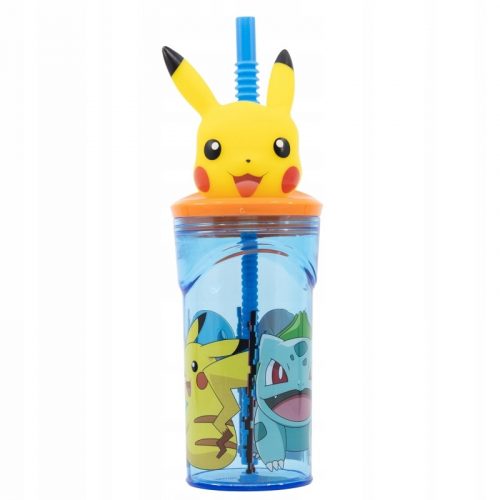  Pokemon Pikachu skodelica s slamico 3D figurica 663