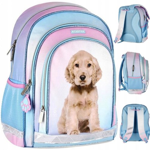  Večprekatni šolski nahrbtnik DOG CUTIES Starpak Shades of blue, Shades of pink, Multicolor 23 l