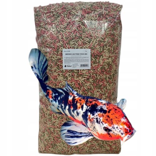  KOI PREMIUM MIX 50L 4kg HRANA ZA RIBE PLAVAJUČE PALČKE 3 BARVE